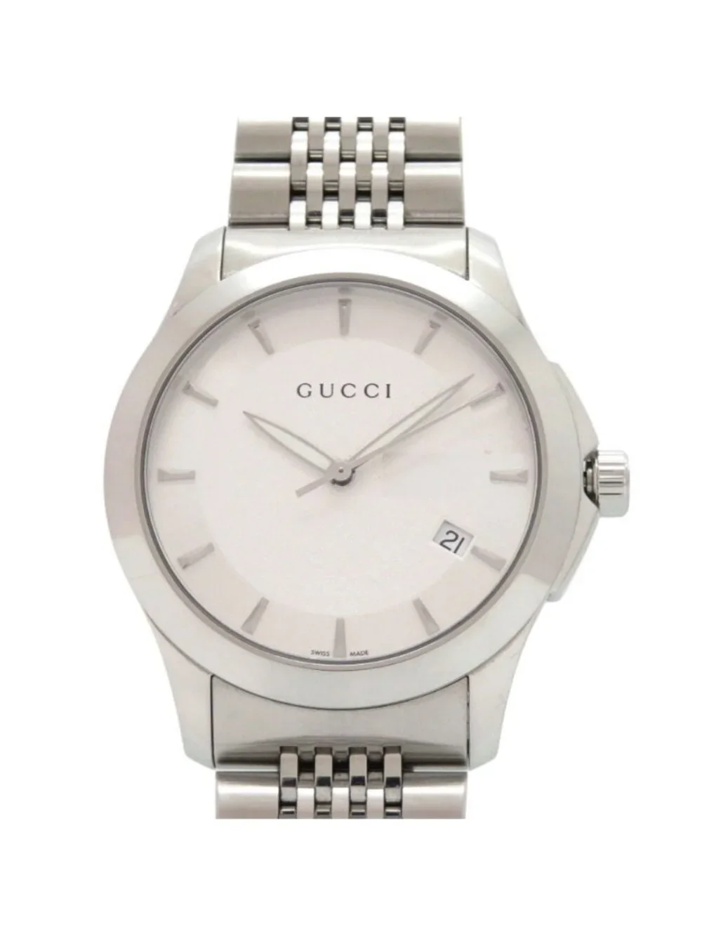 Gucci 126.4 G-Timeless SS Silver Quartz Watch